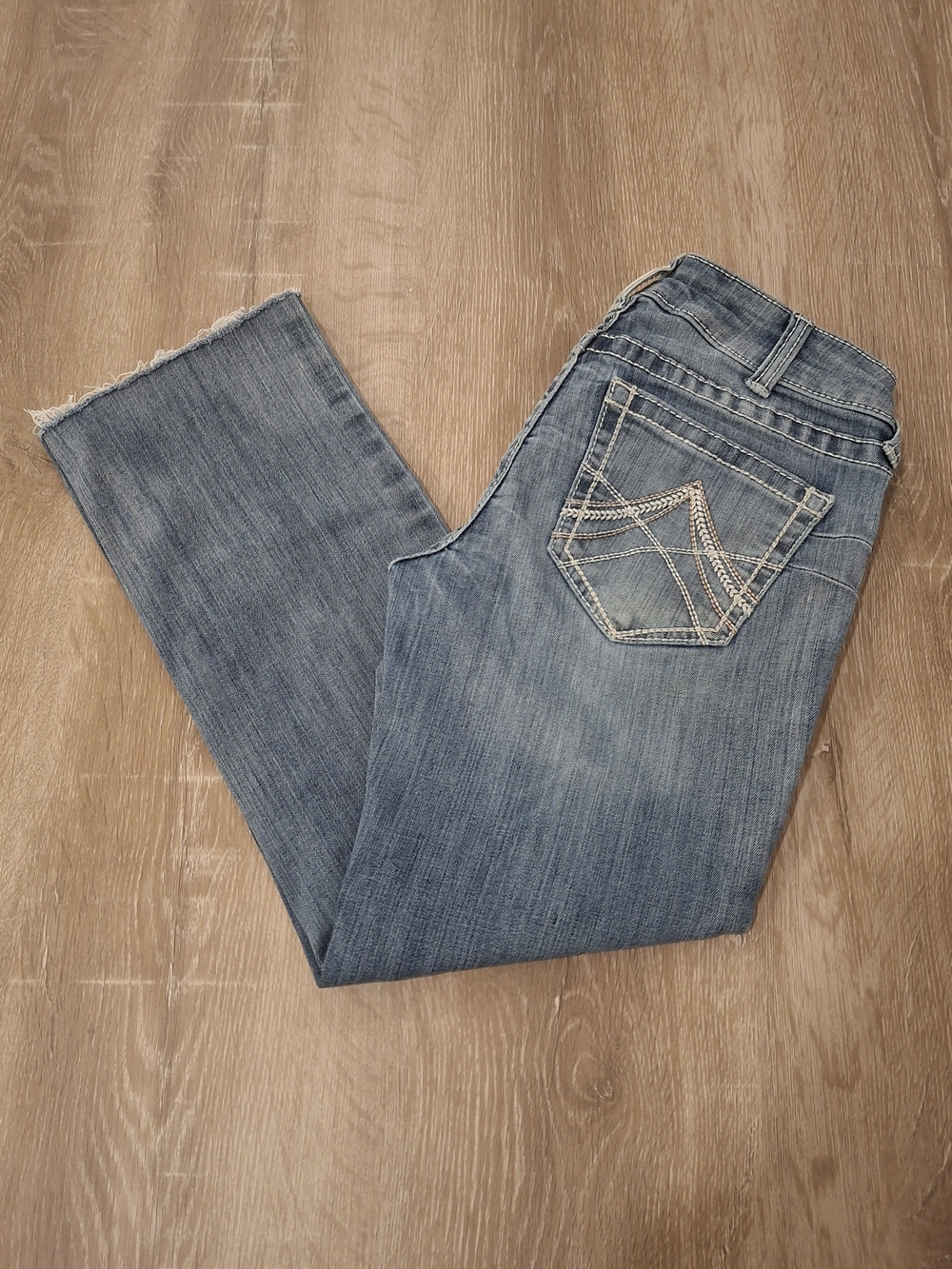 Ariat R.E.A.L. Women's Rainstorm Mid Rise Straight Icon Jeans 28R Western *735*
